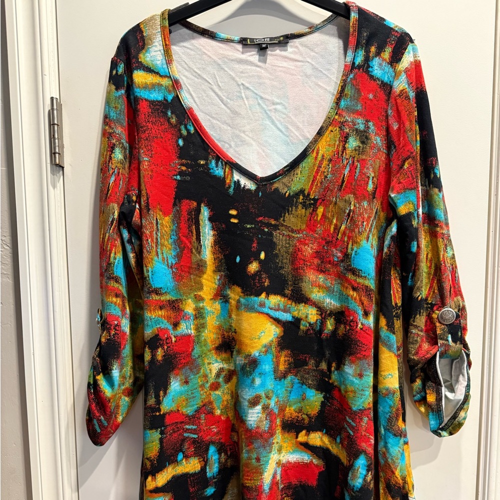 Loir Paris Womens Colorful Flowy Top